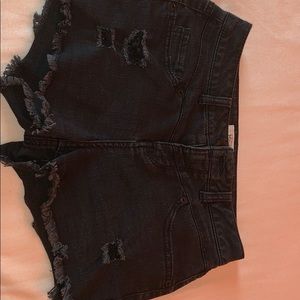 Black Jean Shorts Size 5